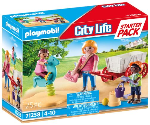 PLAYMOBIL City Life 71258 Nourrice avec enfants - Starter Pack