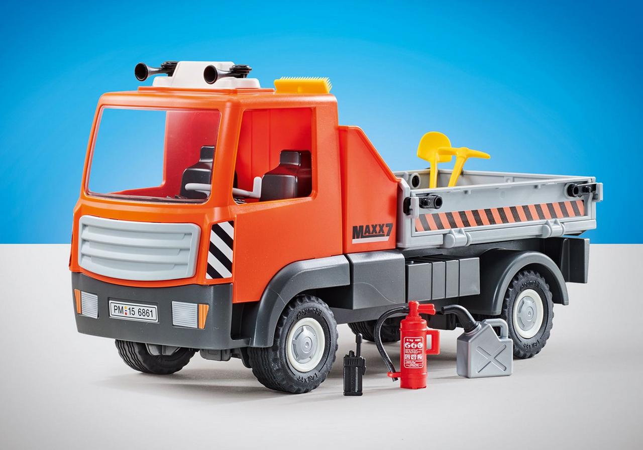 Playmobil 9801 Pas Cher Camion De Chantier